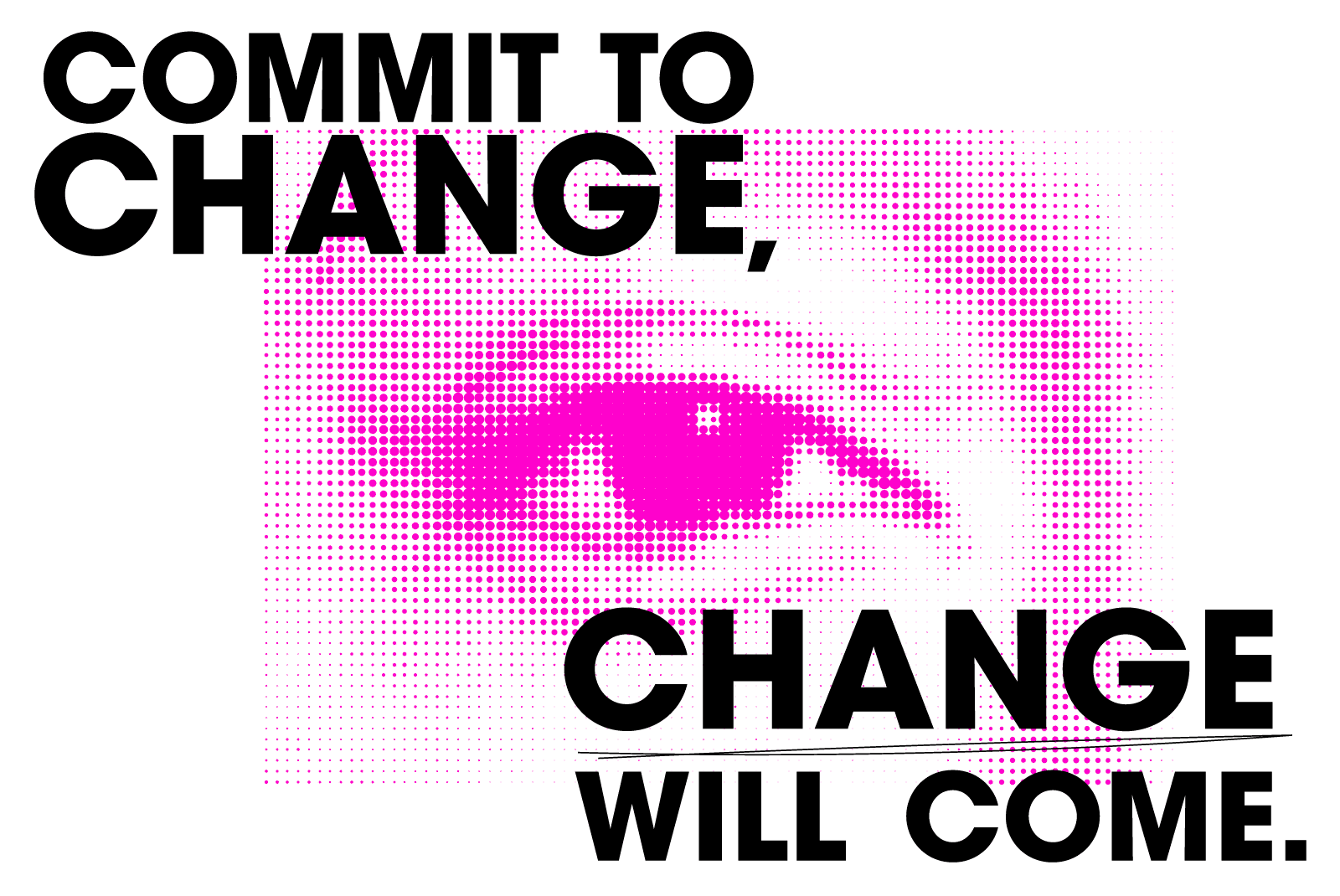 Commit to Change, Change Will Come.